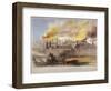 Fire at the Armoury in the Tower of London, October 1841-Thomas Colman Dibdin-Framed Giclee Print