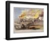 Fire at the Armoury in the Tower of London, October 1841-Thomas Colman Dibdin-Framed Giclee Print