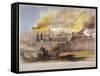 Fire at the Armoury in the Tower of London, October 1841-Thomas Colman Dibdin-Framed Stretched Canvas