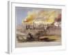 Fire at the Armoury in the Tower of London, October 1841-Thomas Colman Dibdin-Framed Giclee Print