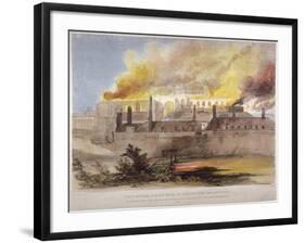 Fire at the Armoury in the Tower of London, October 1841-Thomas Colman Dibdin-Framed Giclee Print