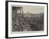 Fire at the Army and Navy Co-Operative Society, Bombay-null-Framed Giclee Print