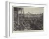 Fire at the Army and Navy Co-Operative Society, Bombay-null-Framed Giclee Print