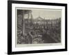 Fire at the Army and Navy Co-Operative Society, Bombay-null-Framed Giclee Print