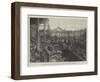 Fire at the Army and Navy Co-Operative Society, Bombay-null-Framed Giclee Print