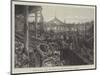 Fire at the Army and Navy Co-Operative Society, Bombay-null-Mounted Giclee Print