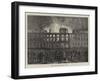 Fire at the Governor's House, Bruges-null-Framed Giclee Print