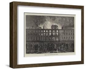 Fire at the Governor's House, Bruges-null-Framed Giclee Print