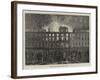 Fire at the Governor's House, Bruges-null-Framed Giclee Print