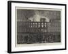 Fire at the Governor's House, Bruges-null-Framed Giclee Print