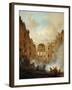 Fire at the Opera House of the Palais-Royal in 1781-Hubert Robert-Framed Giclee Print