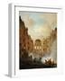 Fire at the Opera House of the Palais-Royal in 1781-Hubert Robert-Framed Giclee Print