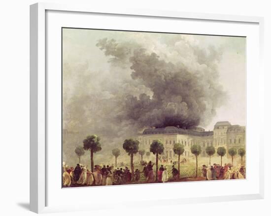 Fire at the Opera House of the Palais-Royal in 1781-Hubert Robert-Framed Giclee Print