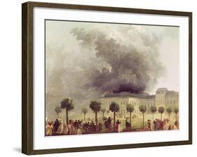 Fire at the Opera House of the Palais-Royal in 1781-Hubert Robert-Framed Giclee Print