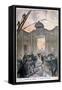 Fire at the Opera, Paris, 1894-Oswaldo Tofani-Framed Stretched Canvas