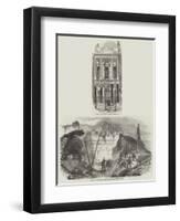 Fire at the Pavilion Theatre-null-Framed Premium Giclee Print