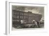 Fire at the Railway Carriage Works, Miles Platting, Manchester-null-Framed Giclee Print