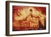Fire at the Royal Exchange, London, 1838-null-Framed Giclee Print