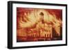 Fire at the Royal Exchange, London, 1838-null-Framed Giclee Print