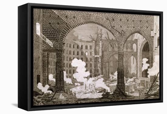 Fire at Theatre San Carlo in Naples, February 12, 1816-Antonio Niccolini-Framed Stretched Canvas