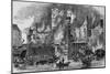Fire at Toppings Wharf, London Bridge, 1843, c1843, (1912)-null-Mounted Giclee Print