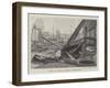 Fire at Vosper's Works, Portsmouth-null-Framed Giclee Print