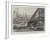 Fire at Vosper's Works, Portsmouth-null-Framed Giclee Print