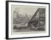 Fire at Vosper's Works, Portsmouth-null-Framed Giclee Print