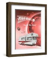 Fire-Ball Travel Trailer-null-Framed Art Print