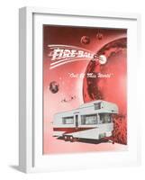 Fire-Ball Travel Trailer-null-Framed Art Print