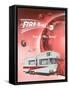 Fire-Ball Travel Trailer-null-Framed Stretched Canvas