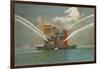 Fire Boat, Seattle, Washington-null-Framed Art Print