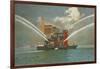 Fire Boat, Seattle, Washington-null-Framed Art Print