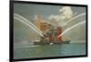 Fire Boat, Seattle, Washington-null-Framed Art Print