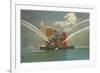 Fire Boat, Seattle, Washington-null-Framed Premium Giclee Print