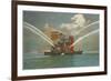 Fire Boat, Seattle, Washington-null-Framed Premium Giclee Print