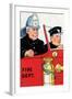 Fire Chief And Driver-Julia Letheld Hahn-Framed Art Print