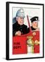 Fire Chief And Driver-Julia Letheld Hahn-Framed Art Print