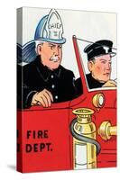 Fire Chief And Driver-Julia Letheld Hahn-Stretched Canvas