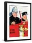 Fire Chief And Driver-Julia Letheld Hahn-Framed Art Print