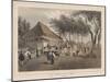 Fire Company's House and Engine, Yokuhama, 1855-Wilhelm Joseph Heine-Mounted Giclee Print