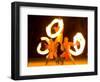 Fire Dance at Bora Bora Nui Resort and Spa, Bora Bora, Society Islands, French Polynesia-Michele Westmorland-Framed Photographic Print