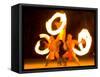 Fire Dance at Bora Bora Nui Resort and Spa, Bora Bora, Society Islands, French Polynesia-Michele Westmorland-Framed Stretched Canvas