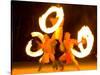 Fire Dance at Bora Bora Nui Resort and Spa, Bora Bora, Society Islands, French Polynesia-Michele Westmorland-Stretched Canvas