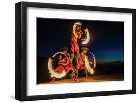 Fire Dance-null-Framed Art Print