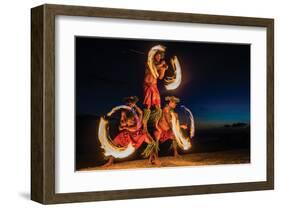 Fire Dance-null-Framed Art Print