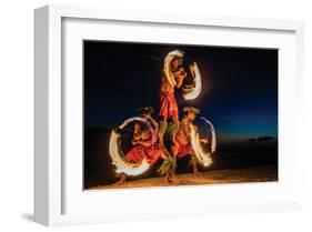 Fire Dance-null-Framed Art Print