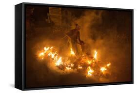 Fire Dancer-Angela Muliani Hartojo-Framed Stretched Canvas