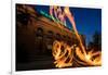 Fire Dancers In Spokane WA-Steve Gadomski-Framed Photographic Print