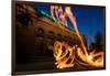 Fire Dancers In Spokane WA-Steve Gadomski-Framed Photographic Print